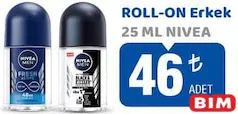 NİVEA ROLL-ON DEODORANT ERKEK 25 ML